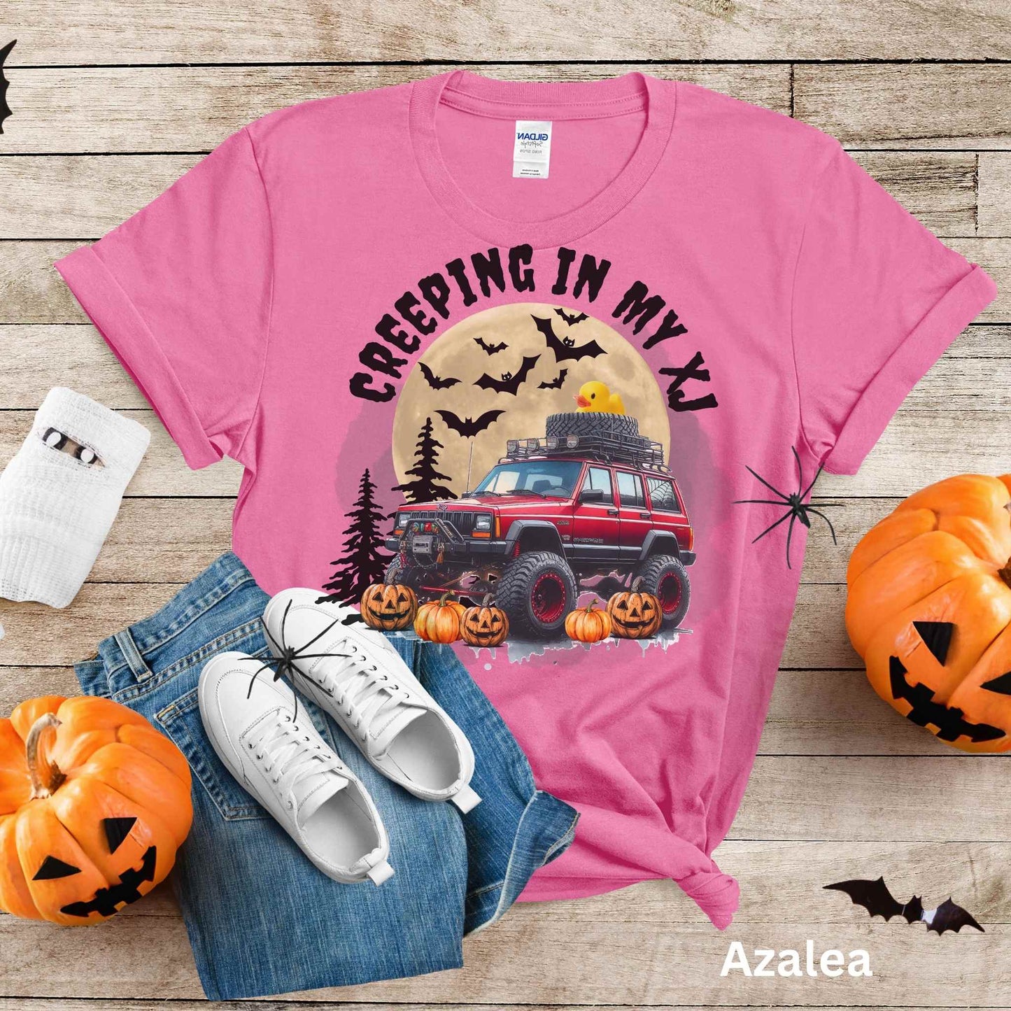 Halloween Jeep Cherokee XJ T-Shirt – Creeping in My XJ Off-Road Tee